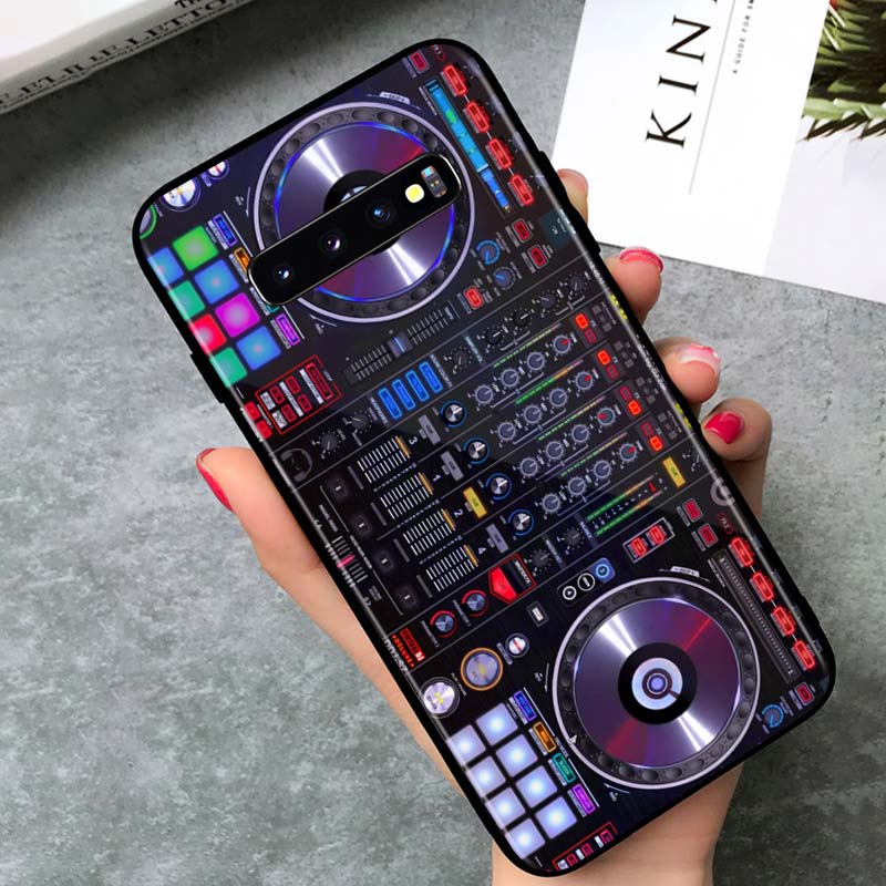 DJ Music Retro for Samsung Galaxy S21 Ultra Plus Note 20 10 9 8  S10 S9 S8 S7 S6 Edge Plus Black Phone Case