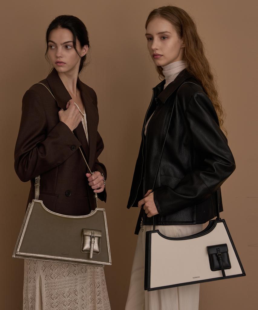 Dierneas Pony Bag (Khaki And Silver)