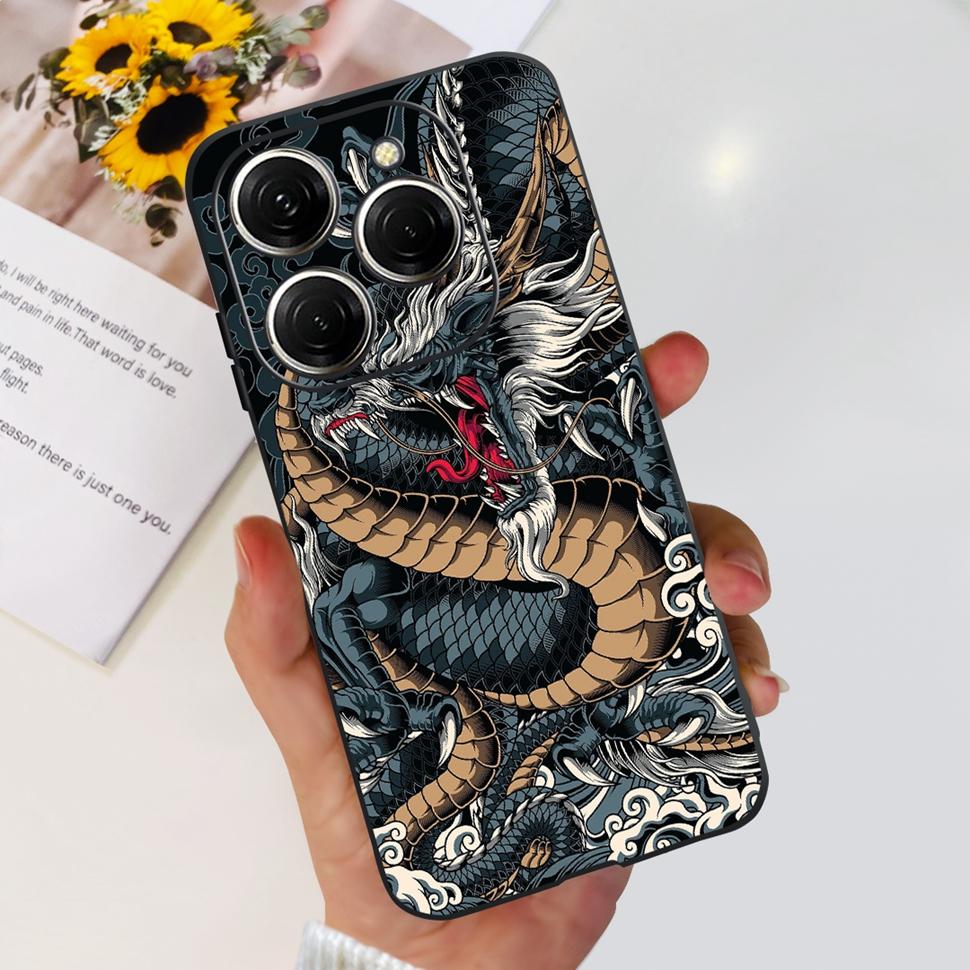 For Tecno Spark 20 Pro Casing KJ6 Luxury Candy Painted Cover Soft Silicone Case For Tecno Spark 20 Spark20 Pro Housing Funda