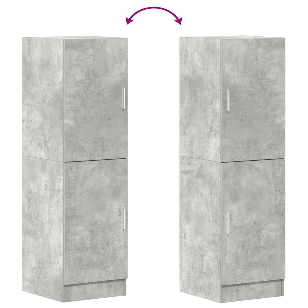 Kitchen Cabinet Concrete Grey 38 X 41.5 X 131.5 Cm Engineered Wood