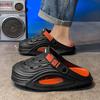 Fashion Comwarm Summer Slippers For Men Soft Sole Comfort Outdoor Beach Slides EVA Lightweight Hole Shoes Fashion Platform Men's Sandals