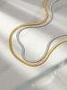 Herringbone Necklace Tarnish-Resistant Stainless Steel Waterproof Minimalist Layering Chain Jewelry for Women