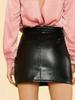 Lambskin Soft Women's Skirt Black Handmade Leather Genuine Stylish Party Wear
