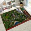Retro Heroes of Might and Magic Kaart Spelkunst Vloerkleed voor Slaapkamer Woonkamer Bank Thuis Deurmat Decoratie,Grote Kinderen Antislip Vloermat