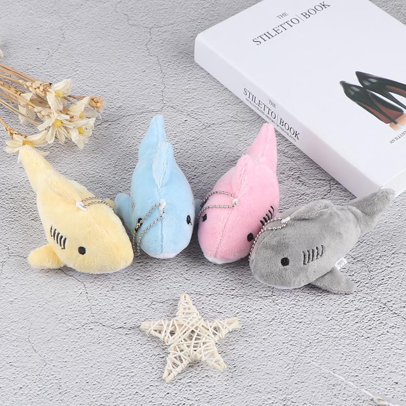 12Cm Key Chain Gift Shark Plush Stuffed Toy Doll Mini Pendant Plush Toys