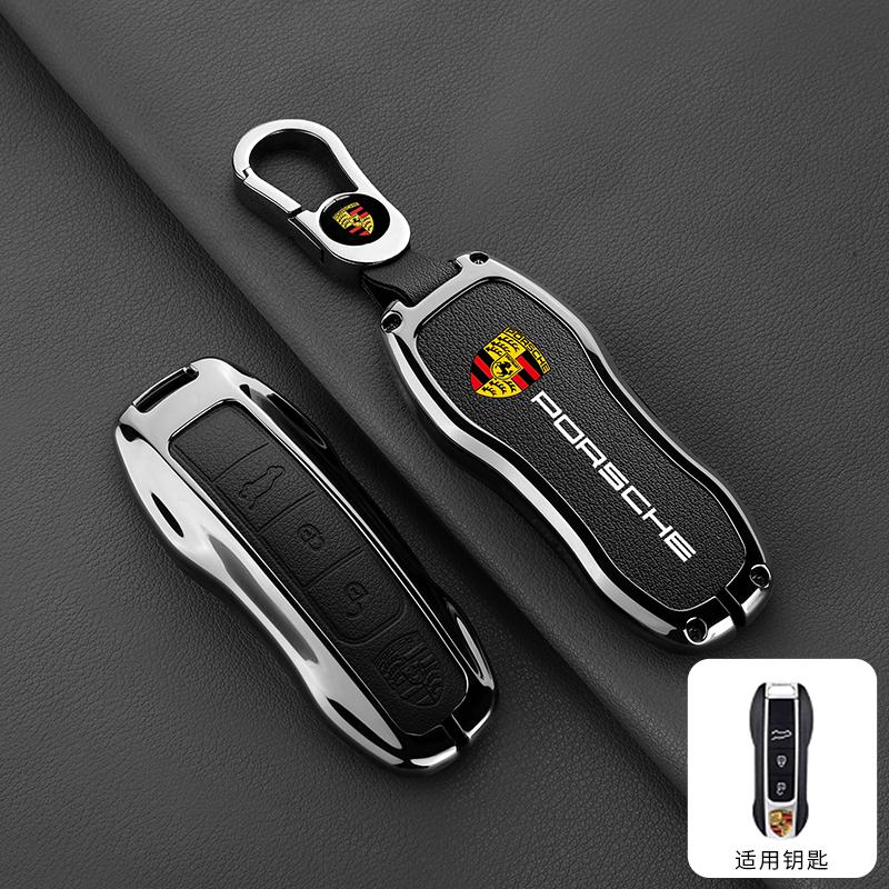 Leather Car Smart Remote Key Case Shell Fob Cover For Porsche Panamera Carman Macan Bobst Cayenne 911 970 981 991 Accessories