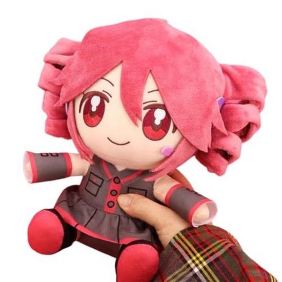 HIWOWO Juon Teto Kasane Vocaloid Goods Accessories Cute Cotton Doll 20CM Sitting Posture Plush Toy Cosplay Daily Memorabilia Room Decoration Halloween