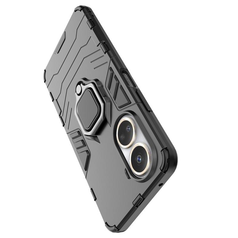 För Huawei nova 10 SE Fodral Magnetisk Bilring Stötsäker Pansar Telefonfodral för Huawei nova 10SE nova10 SE Ställhållare Baksideskydd
