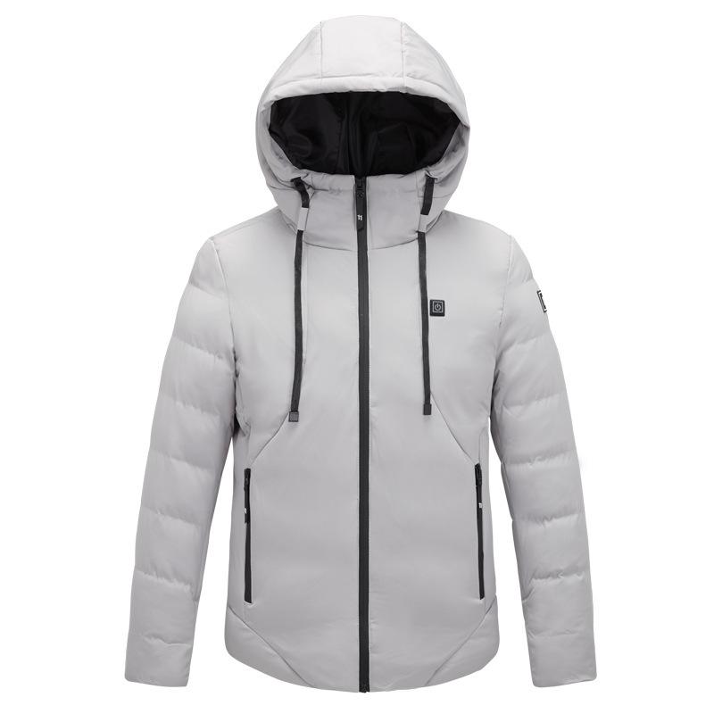 Unisex USB Heated Hoodie - Solid Color, Intelligent Temp Control for Autumn/Winter