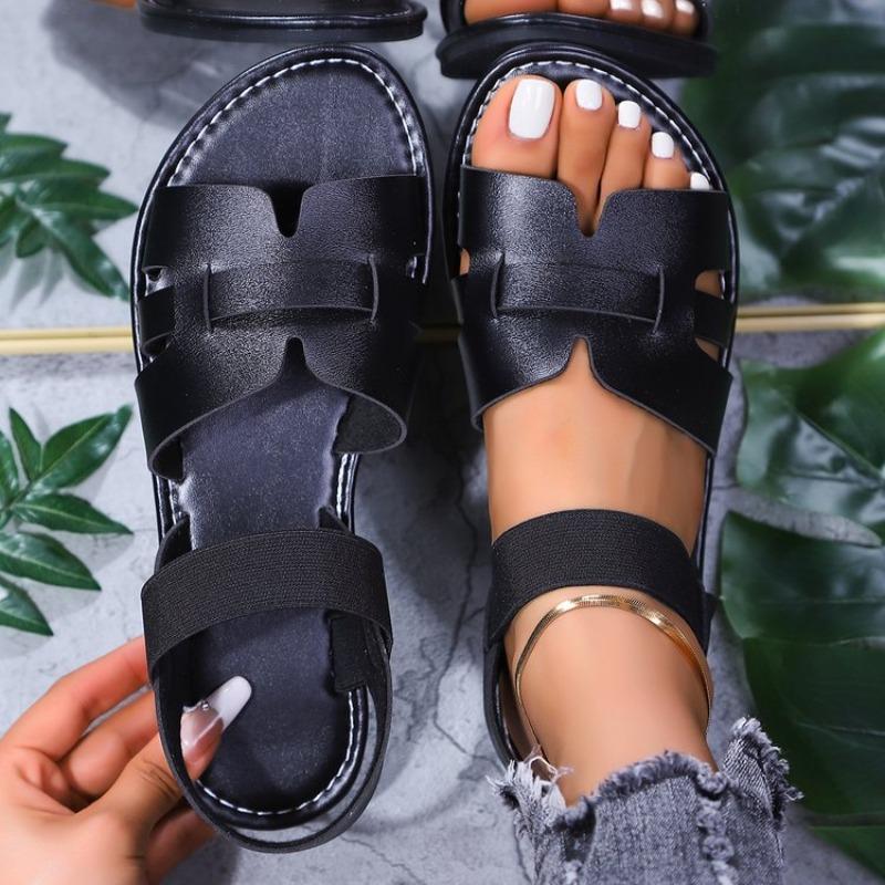 2025 New Women Breathable Flat Sandals Summer Roman Casual Greek Style Shoes Comfortable Beach Slippers Women Slides Women