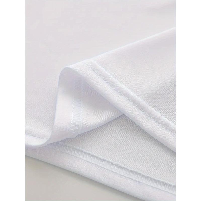 European Size Men's Casual Letter Print T-Shirt - Lightweight, Breathable Cotton, Crew Neck, Short Sleeve - Perfect for Summer
