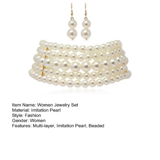 Popular Necklace Earrings Set Temperament Gift Dress Up