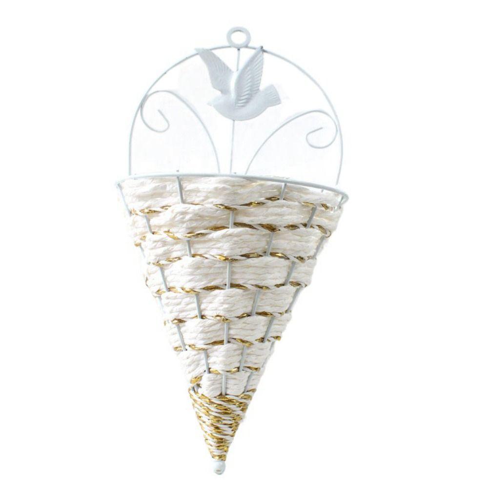Vaso per fiori, decorazione per esterni, piante verdi, per interni, da parete, per fiori, cesto portaoggetti