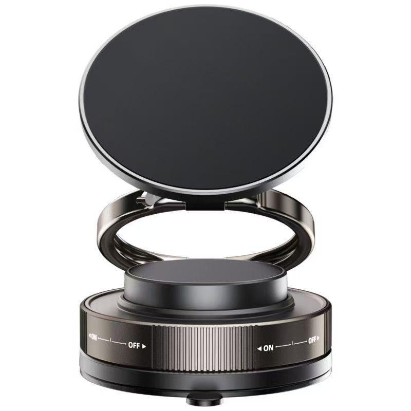 Vacuum Magnetic Car Phone Holder - Multifunctional Folding & Rotating Console Mount