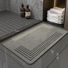 Bathroom Absorbent Floor Mat, Diatom Mud Cushion, Toilet Floor Mat, Toilet Door Non-Slip Household Quick-Drying Bathroom Mat