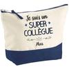 Makeup Bag - PLANETEE - Aloïs Super Colleague - Large Size - Cotton - HD Printing (France)