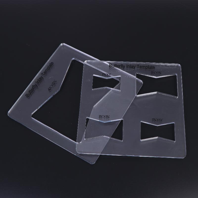Practical Butterfly Inlay Template Portable Router Jig Template Wear Resistant Location Positioning Woodworking Tools