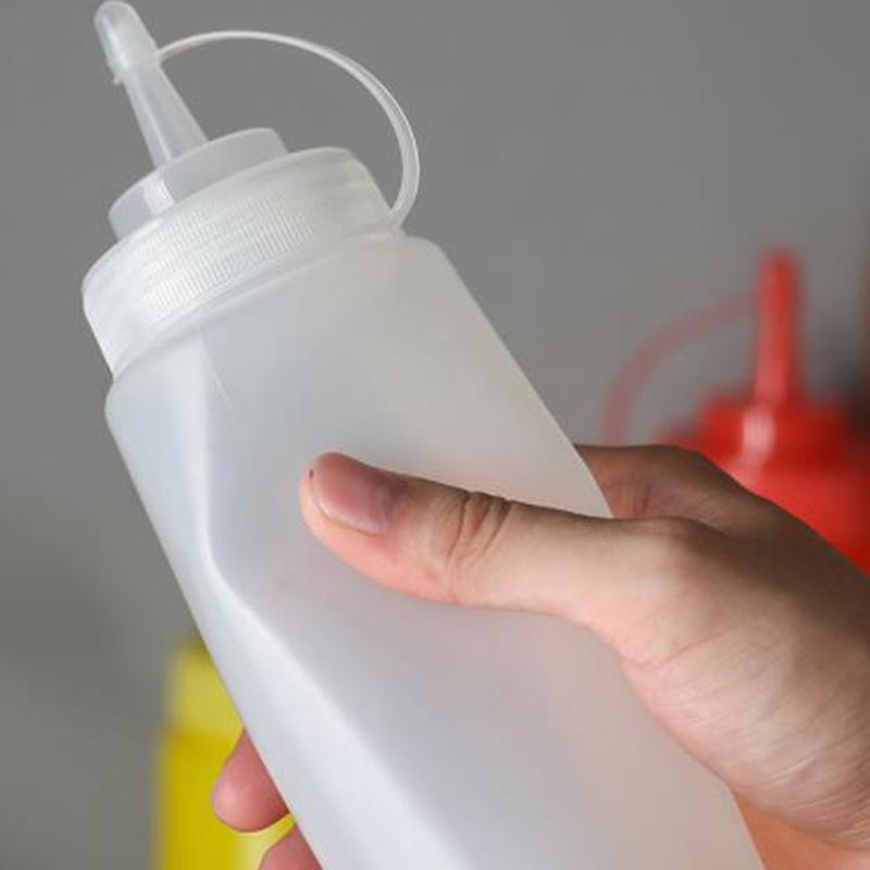 Kitchen Plastic Salad Squeeze Bottle 8Oz For Sauce Vinegar Oil Ketchup Tool