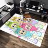 1pc LABUBU Printed Chair Rug for Home Office Use, Living Room Kitchen Game Room Area Carpet