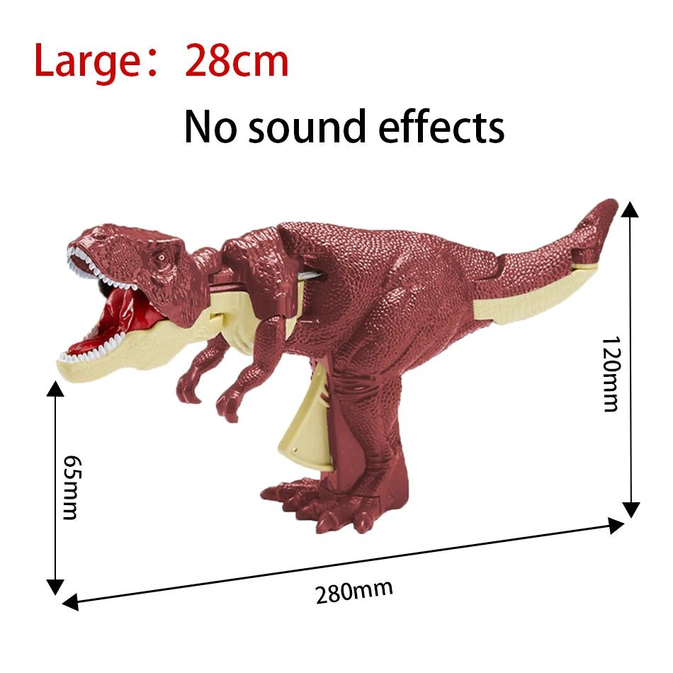Zazaza Telescopic Swing Dinosaur Toy With Sound Children'S Fidget Decompression Model Kids Press Animal
