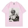 Sängerin Lady Gaga Merch T-Shirt Unisex Wounisex Kleidung Harajuku Popmusik Kurzarm-T-Shirt Hohe Qualität Übergroße T-Shirts Schwarz