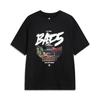 BADFIVE T Shirts Men's Black Crew Neck Moderate Straight Fit AHSVE03-2