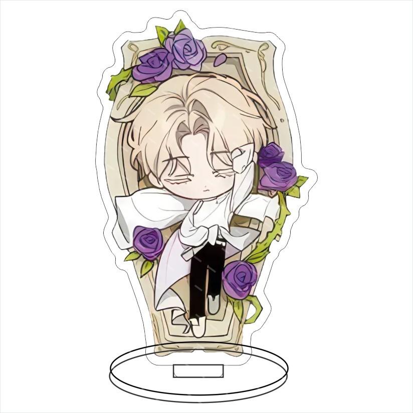 Alien Stage Japanese Anime Peripherals Q Version Acrylic Stand Collectible Table Ornaments Creative Birthday Gifts For Friend Plaything