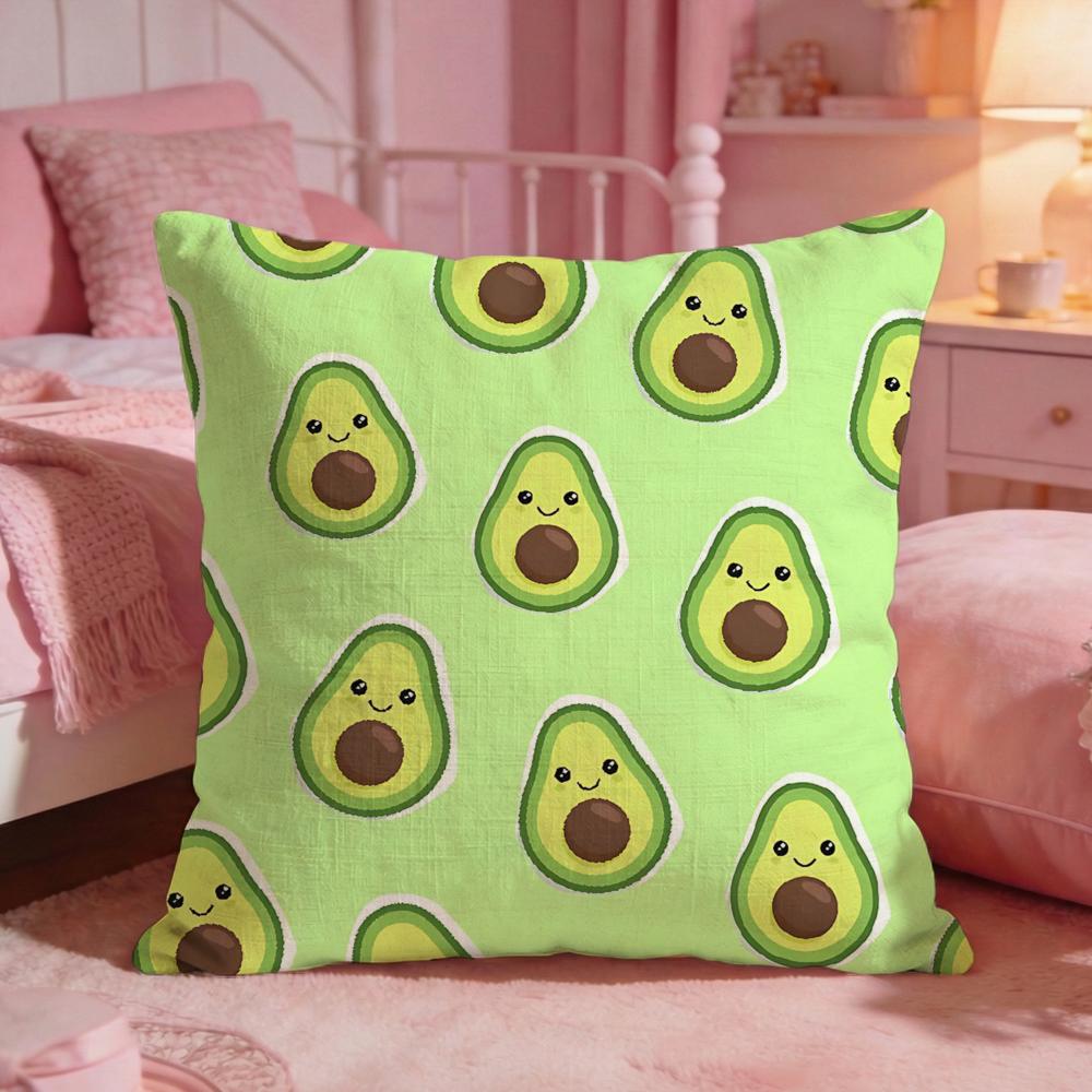 FoodavocadoS Cushion Cover Premium Comfort Reversible Pillow Cove Two In One Design for Any Room  Car Interior