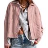 Classic Womens Fall Jacket With Polyester Fabric And Solid Color Style For Office Wear