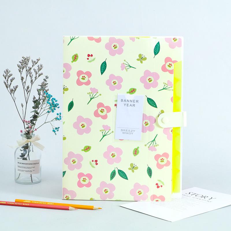 Multi-Layer Plastic Accordion File Folder with Labels for Students, Large Capacity for Test Paper Storage