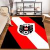 Austrian Football Crest Design Rug Non-slip Rug Suitable for Living Room and Bedroom Sofas.