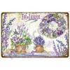 Retro Flower Tin Sign Gardening Metal Sign Vintage Garden Club Outdoor Indoor Home Wall Hanging Decorative Plaque Plates Farm
