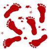 Scary Halloween Stickers: Door & Window Decals, Pumpkin Footprints, Blood Handprints