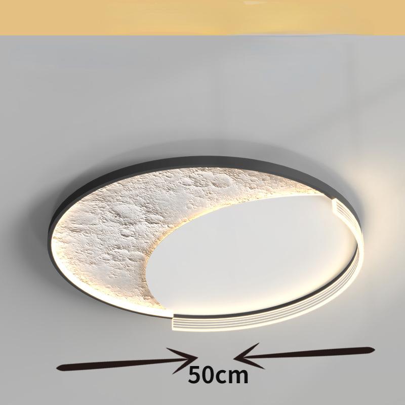 Lampe de chambre à coucher Simple et moderne, plafonnier créatif en forme de lune pour chambre d'enfant, étude, salon