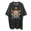 ΠΑΛΙΟ 90s Skyhorn Κοντομάνικο Μονό Βελονιά T-shirt μαύρο Ανδρικό Μεταχειρισμένο