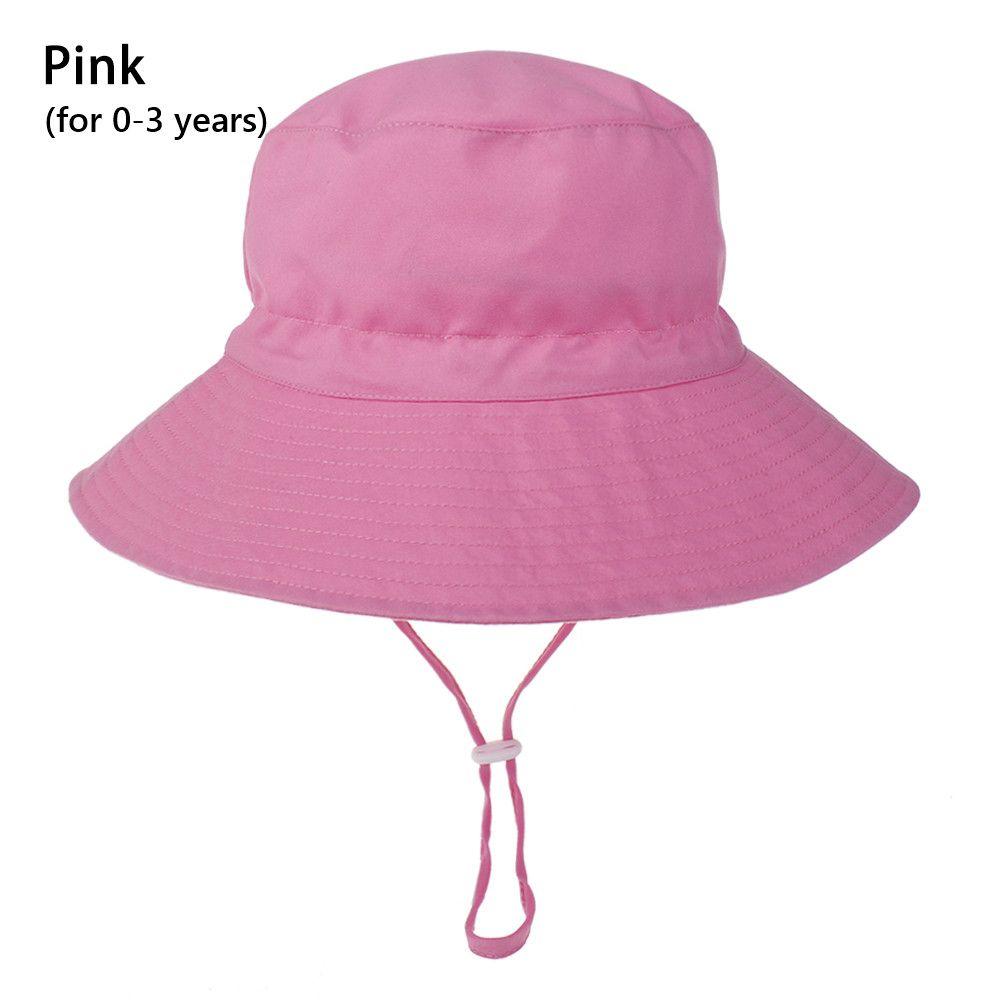 Wide Brim UV Protection Swimming Hats Baby Sun Hat Bucket Hat Beach Cap with Adjustable Chin Strap