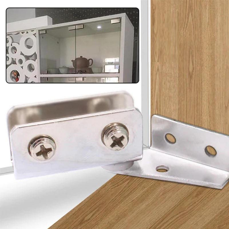 Shower Door Hinges Cabinet Glass Hinge Clamp Without Drilling Side Mounted Frameless Glass Door Hinge For Bathroom Display Wine