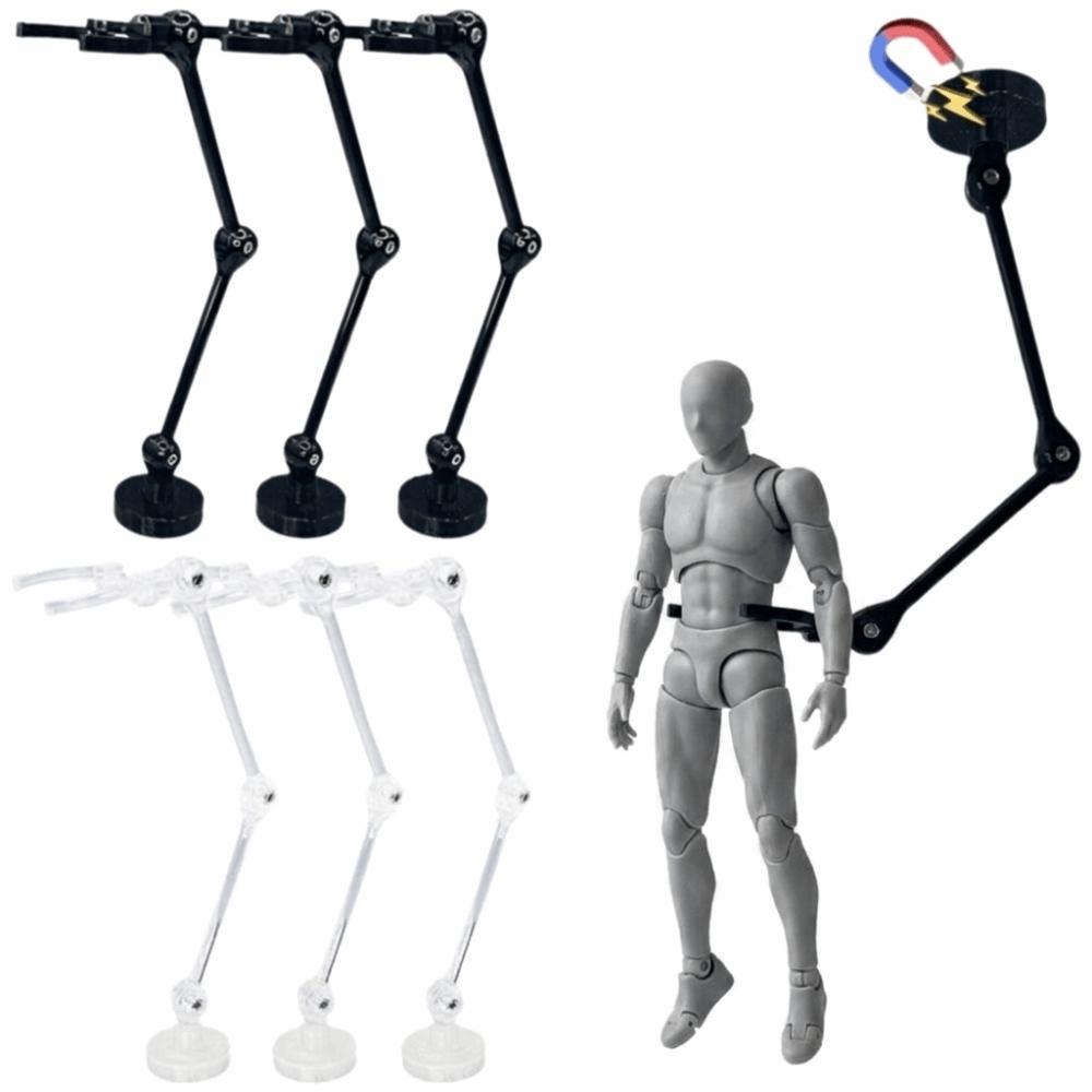 Adjustable Joints Action Figure Stand Transparent Figure Display Holder  Model Display
