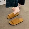 New Style Luxury Summer Slippers Women Fashion Handmade Retro Thick Soles Non-slip Slides Woman Outside Casual Platform Shoes