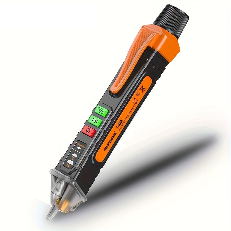 Berührungsloser Spannungsprüfer Wechselspannungsprüfer Elektrisches Anzeigewerkzeug mit Summer Taschenlampe Prüft 12-1000 Volt AC Intelligenter Durchgangsprüfer