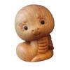 Figurka Statuetka na Nowy Rok 2025 Wąż Rzeźba w Drewnie Znaki Zodiaku Wąż Dekoracja Biurko Wnętrze Samochodu Ornament