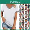 Sleeves Womens V Short Fashion Neck T Shirts Casual Summer Tops Basic Tees