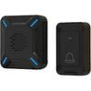 IP68 Waterproof Outdoor Wireless Doorbell, Big Loud Speaker, LED Indicator, 300M Range, 5 Adjustable Volume, 58 Ringtones (Black)