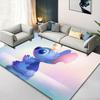 1pc Disney Lilo and Stitch Pattern Carpet Area Rug Non-slip Carpet Hand Washable Floor Mat Suitable For Living Room Bedroom Home Decor