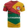 Tricou cu imprimeu 3D cu drapelul Lituaniei pentru bărbați cu model emblema națională lituaniană Treninguri cu mânecă scurtă Îmbrăcăminte de exterior Tricouri de stradă haine pentru bărbați