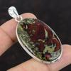 Pandantiv Dragon Bloodstone Pandantiv din argint Sterling 925 Pandantiv cu pietre prețioase de înaltă calitate Bijuterii din argint, realizat manual, cadou pentru mamă