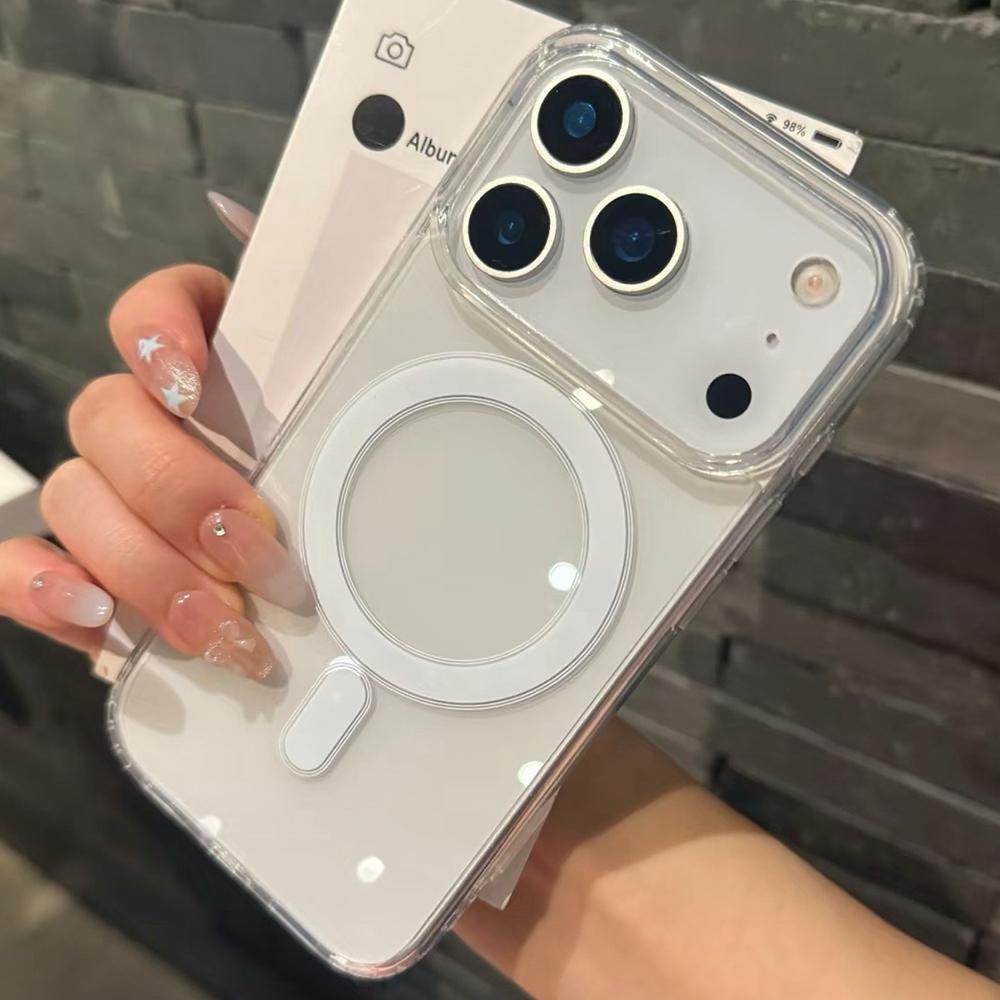 Für Magsafe Magnetisches Laden Transparente Hülle Für iPhone 17 16 Pro Max 15 14 13 12 11 XS X XR 7 8 Plus 16E 17 Air Acryl-Abdeckung