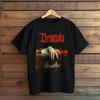 Retro Dracula Tshirt Classic Horror Novel Cover Tshirt Four Seasons New Style Unisex Casual Tshirt