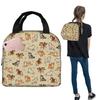 Shiba Inu Lovely Cute Dogs In Cream Insulated Lunch Bag for Women Children Portable Food Boxes Thermal Lunch Box Tote