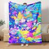 1pc World Project Colorful Stage! Feat. Hatsune Miku Flannel Blanket - Lightweight Soft for All Seasons, Ideal for Couch, Office, Bed, Trave